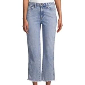 AO LA Alice + Olivia Perfect Cropped Kick Flare Jeans in Rebel Rebel Size 29